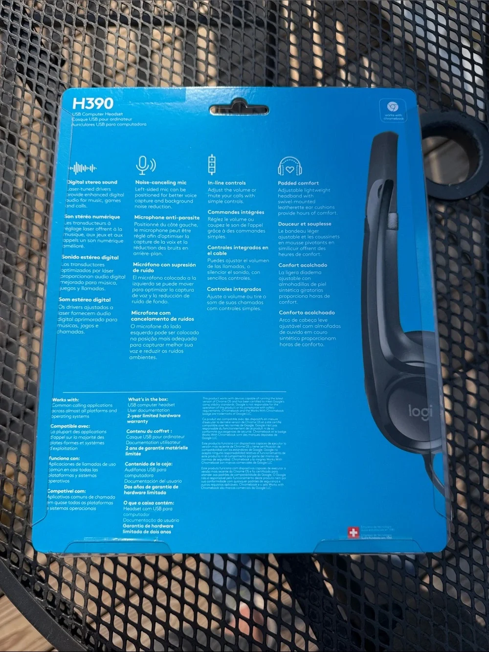 Logitech H390 USB Headset — Black